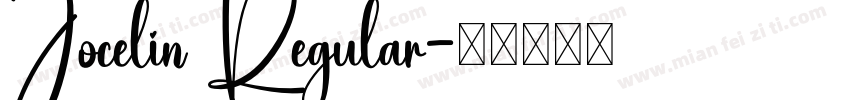 Jocelin Regular字体转换